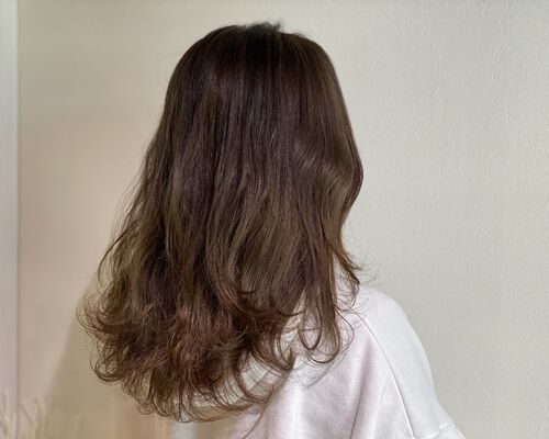 本町の美容室pour toiで春カラー